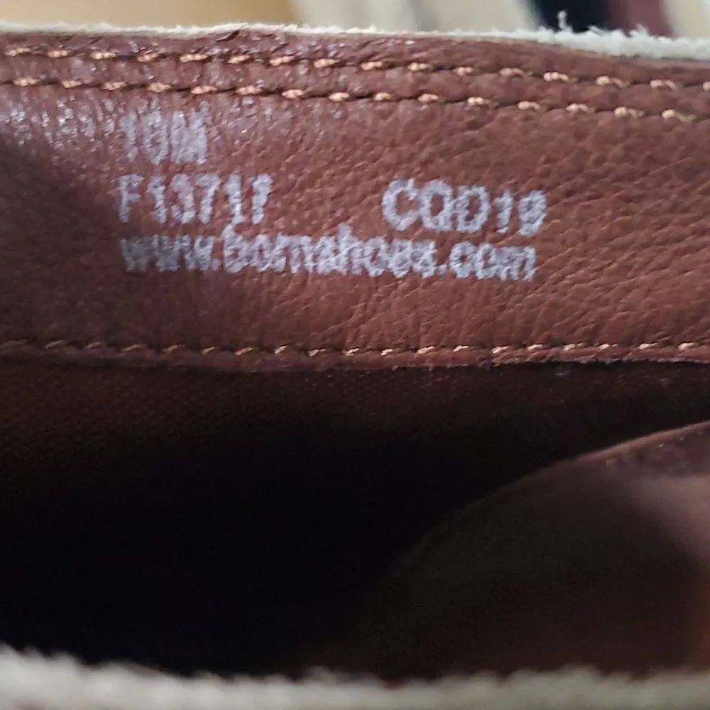 Born Sylvia Leather Braid Booties Tan Women's Size 10M - Picture 11 of 12